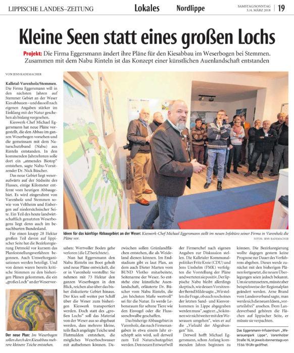 Eröffnung des Info-Zentrums ”Weserauenpark Lippe- Schloß Varenholz”