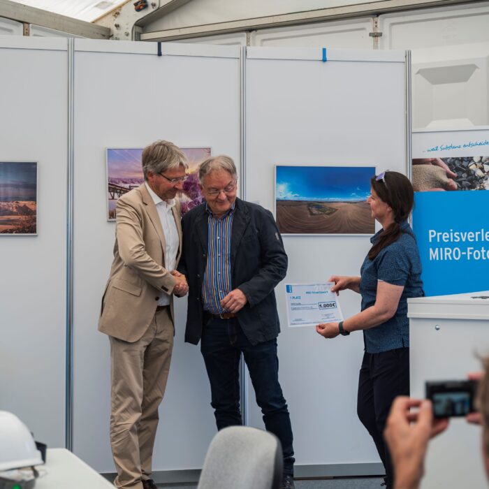 Preisverleihung Fotowettbewerb im Rahmen der SteinEXPO